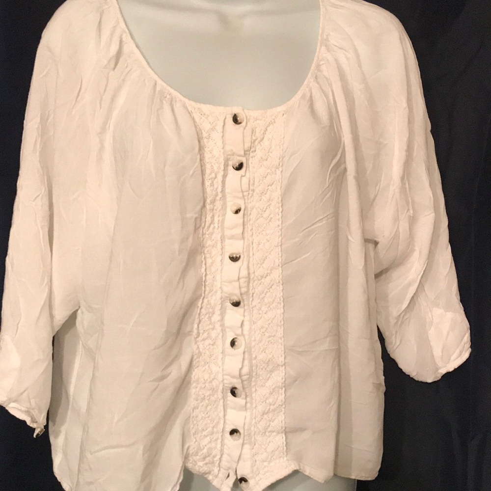 White cotton blouse